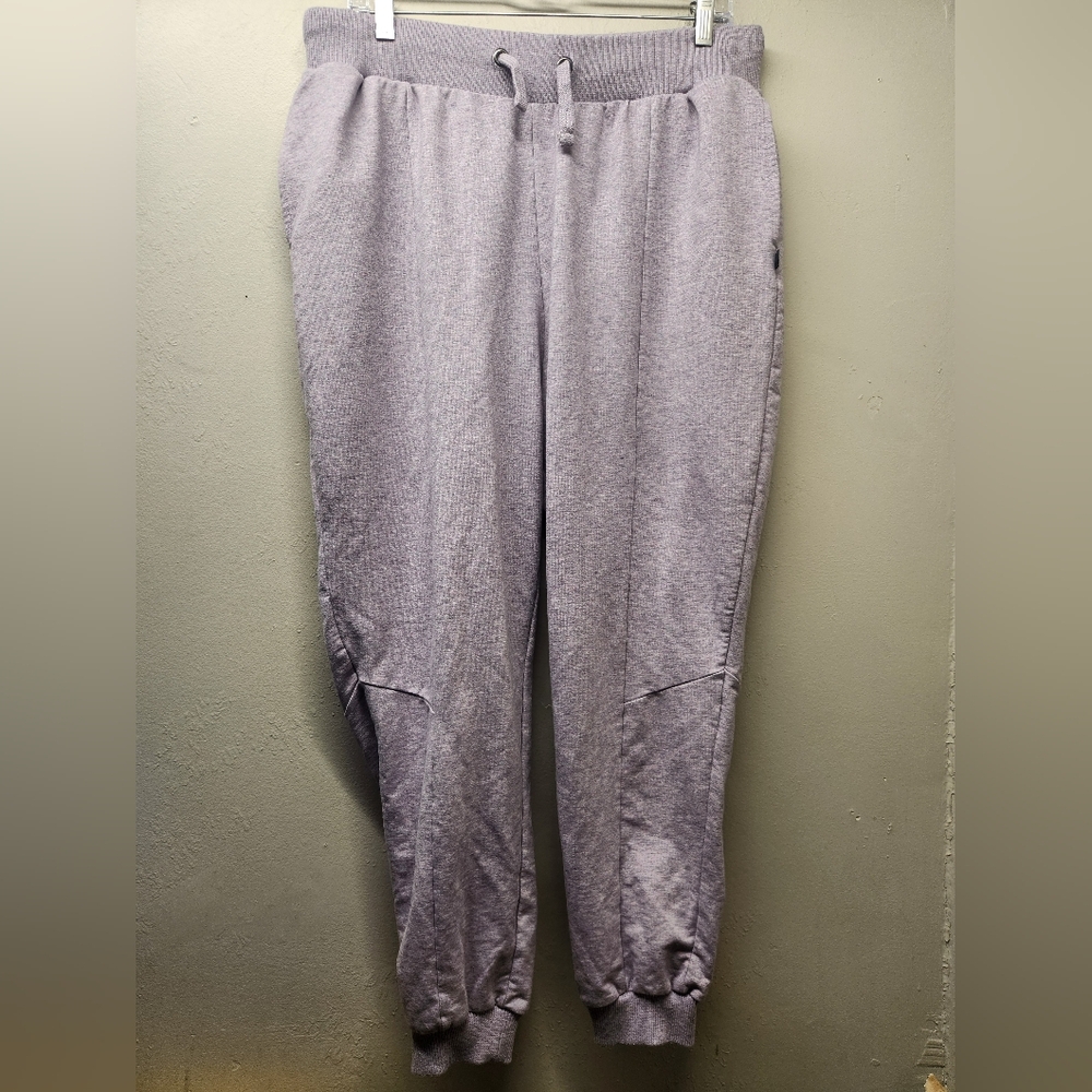 Team spirit lavender cuffed Sweatpants relaxed fit womens xxl light purple